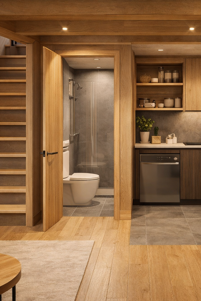 Kitchen and integrated storage